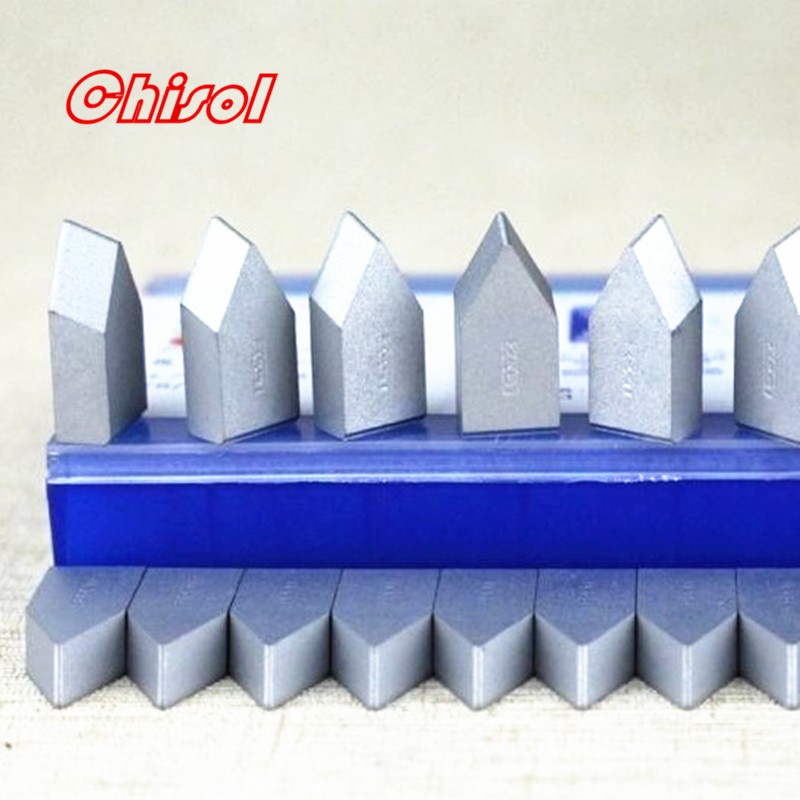 Free Shipping 40pcs/box C116 YT5 YW2 YW1 YT15 YT14 YG6 YG8 Brazed Carbide Inserts Welding Tips Blade Cutter Cutting Tools