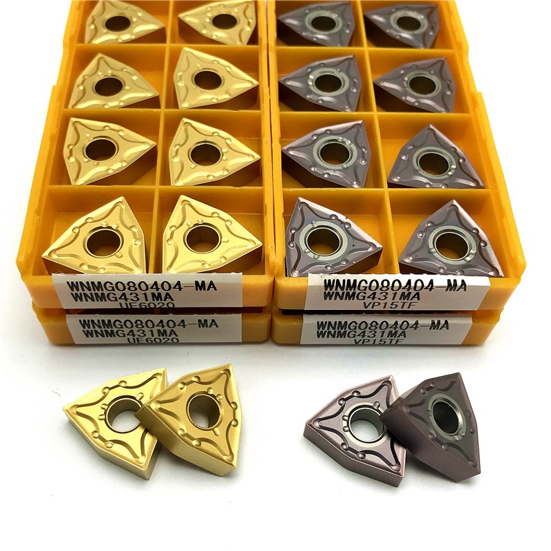 WNMG080404 MA UE6020 Carbide Insert Kit External Lathe Turning Tool CNC Turning Insert WNMG 080404 Cutting Tools