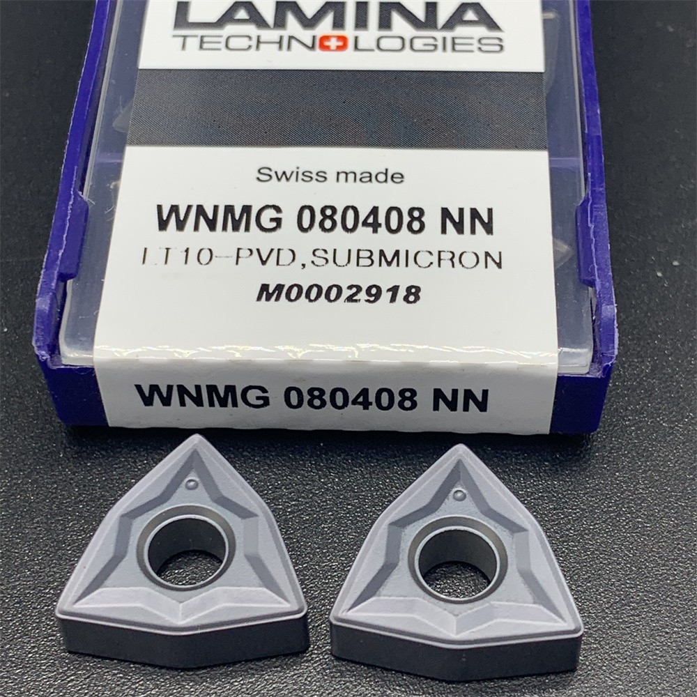 10 قطعة LAMINA WNMG 080404 NN LT10-PVD شفرة من الكربيد آلة خرط تعمل بالتحكم الرقمي بواسطة الحاسوب القاطع رئيس WNMG 080408 NN LT10-PVD أداة WNMG080404