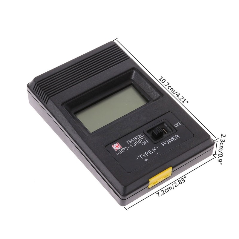 Temperature Meter K Type LCD Digital Thermometer with Thermocouple Probe -50 -1300 Degree