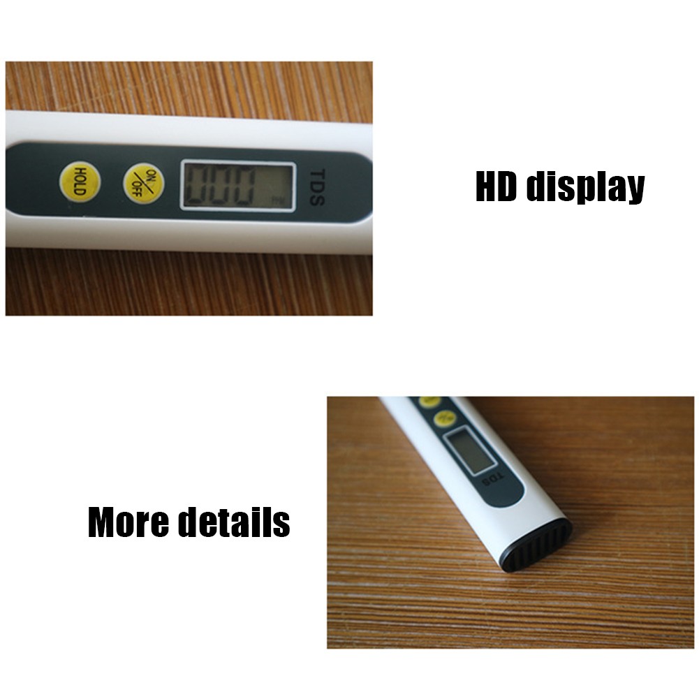 1pc Digital PH EC TDS Meter Digital Water Tester Digital 0.0-14.0 Test Meter PH 0-9990ppm TDS Water Purity Aquarium Filter