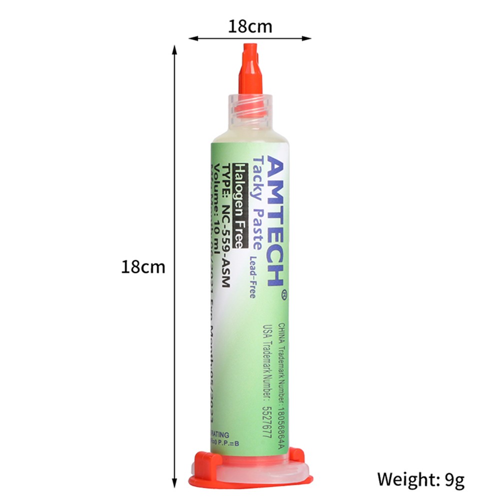 AMTECH NC-559-ASM BGA PCB No Clean Soldering Paste Advanced Soldering Oil Flux Grease 10cc Soldering Repair Paste