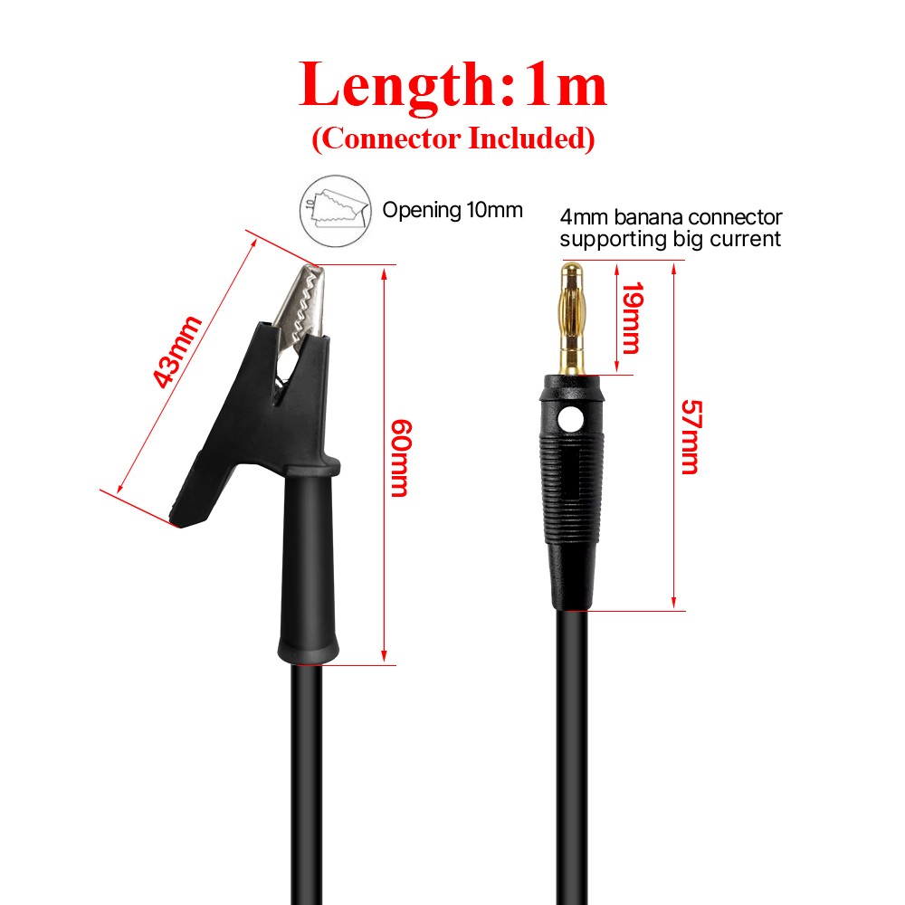 RD X15A X25A New Banana Plug to Alligator Clip Test Cable and Nicro Communication Cable for RD6006 RD6012 RD6018 RD6024 Output