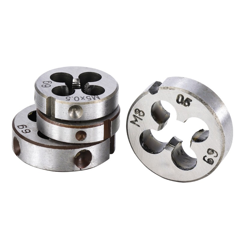 Hampton Alloy Steel 1pc Steel Round Die Threading Metric Die Right Hand Die M2 M2.5 M3 M4 M5 M6 M7 M8 M9 M10 M12 M14 M15 M16 Die