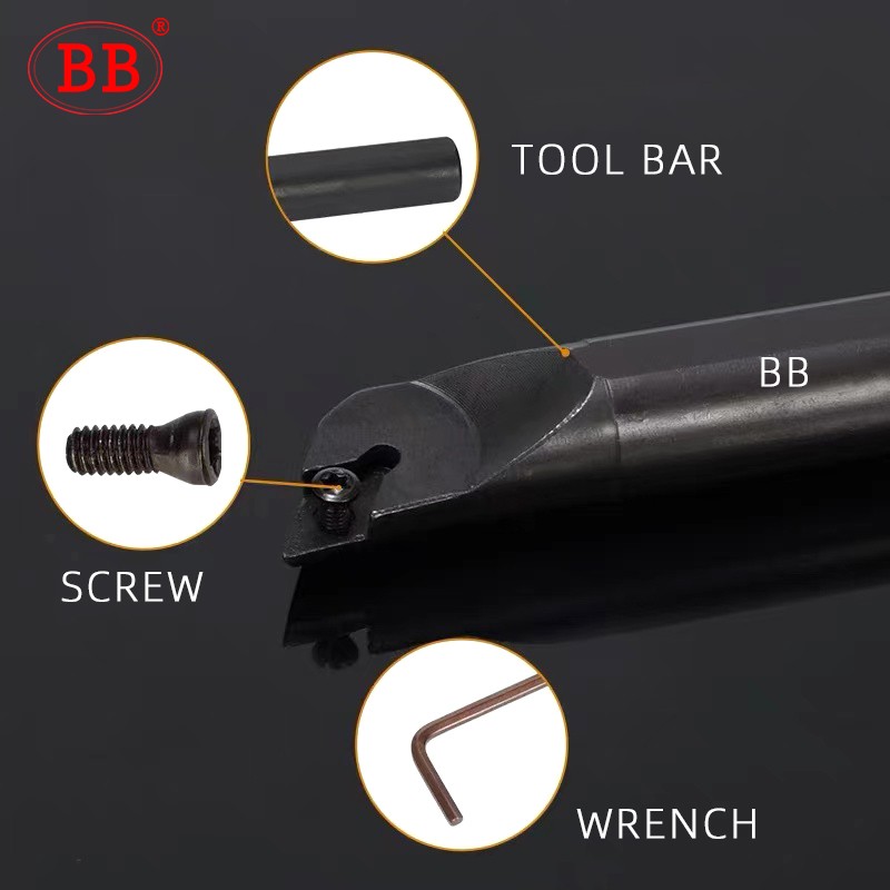 BB SDXCR SDUCR Lathe Screw Punch Bar S10K S12M Internal Turning HSS C08K DCMT Carbide Alloy Steel Tool Holder 0902 1102 16T3