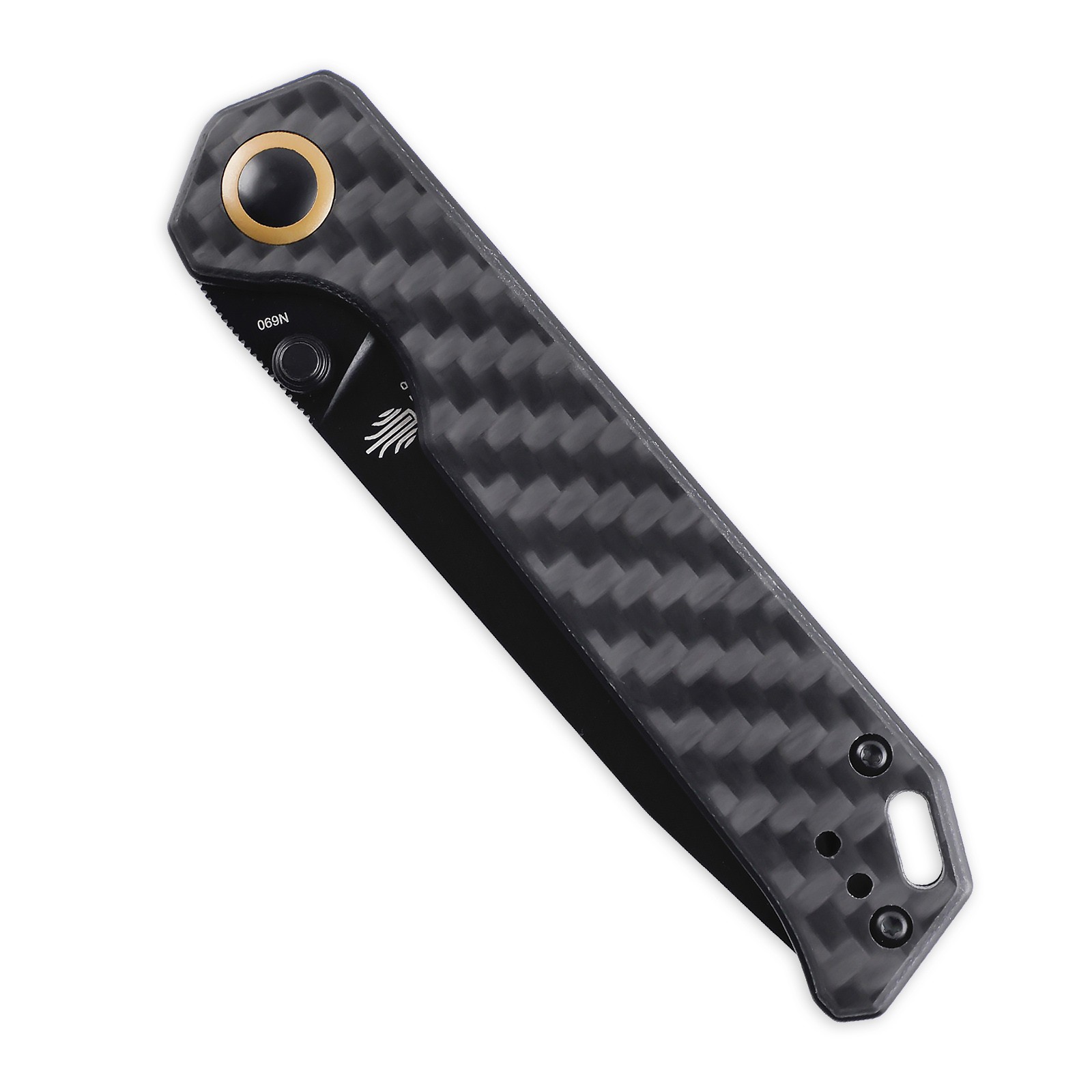 Kizer folding knife Begleiter V4458.2N1 carbon fiber black handle 2021 new N690 steel blade knife outdoor camping tools