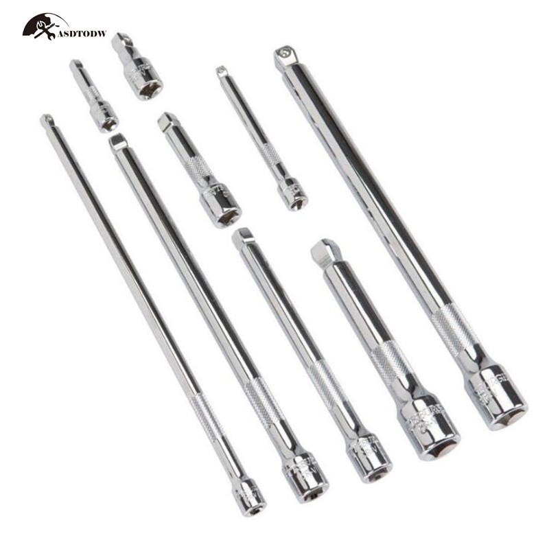 3-Piece/9-Piece تمديد بار مجموعة 1/4 "، 3/8" و 1/2 "جوزة مفتاح بطرف تدوير ملحقات