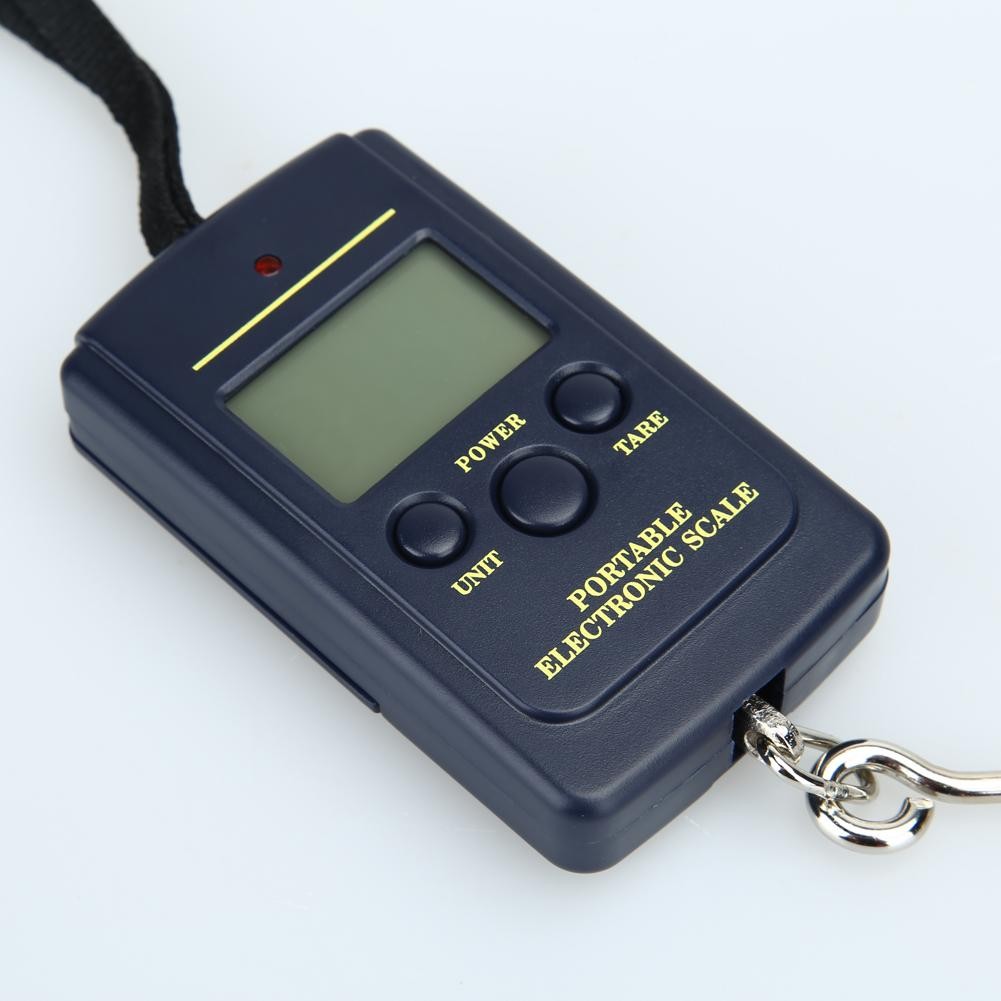 40kg/10g Electronic Hanging Scale LED Backlit Light Digital Pocket Hook Scale Portable Fishing Luggage Weight Hook Scale Tools