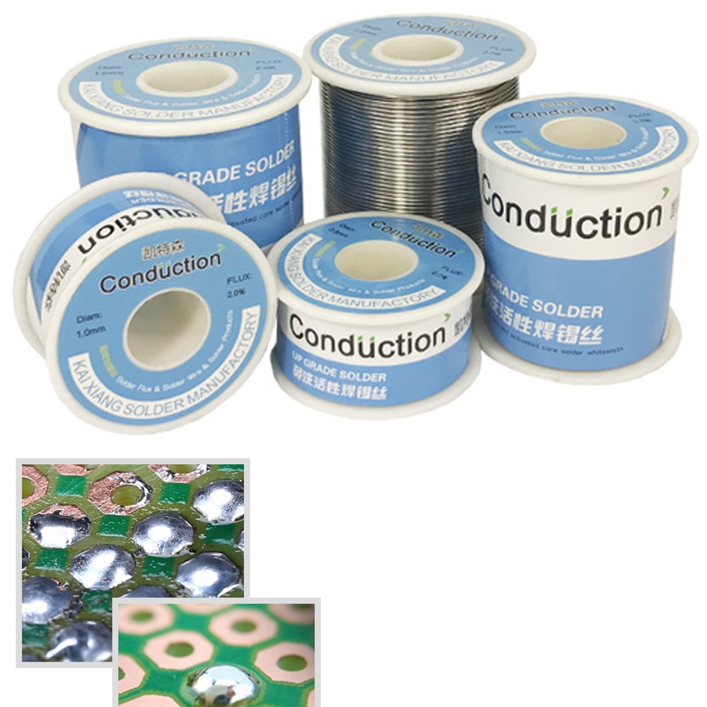 200g/500g Solder Welding Wire High Purity Low Fusion Spot 0.3/0.5/0.8/1/1.2mm Rosin Solder Wire Roll No Clean Tin BGA Soldering