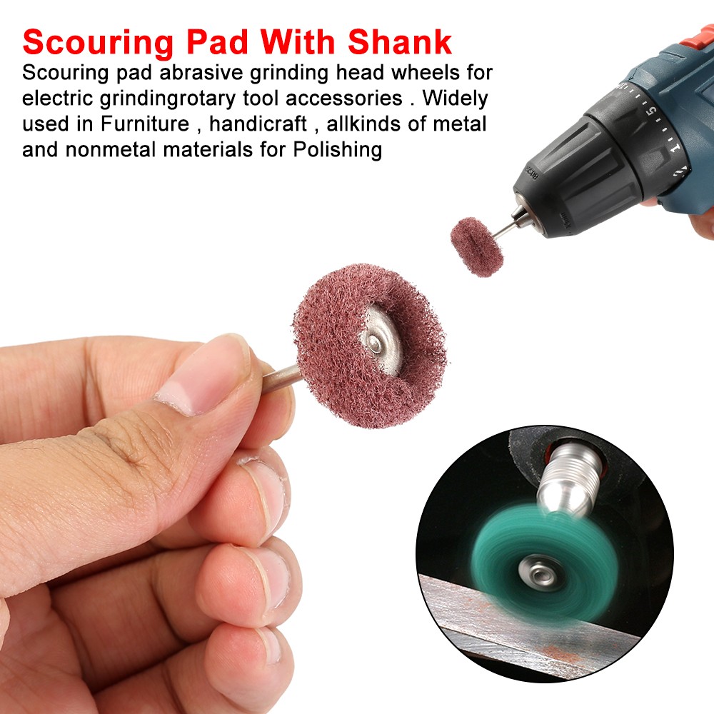 Mini Drill Abrasive Brush Nylon Fiber Abrasive Brush Grinding Sanding Head Buffing Polishing Wheels For Dremel Accessories Tools