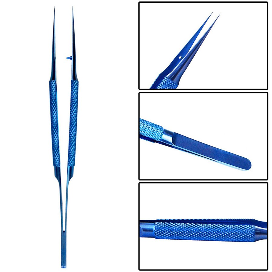 Professional Titanium Alloy Tweezers Repair Fingerprint Fly Phone Line Motherboard Precise Anti-magnetic Electronics Tweezers