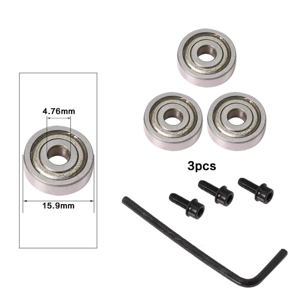 Durable steel bearing accessory kit, suitable for milling cutter heads and stem, 9 styles