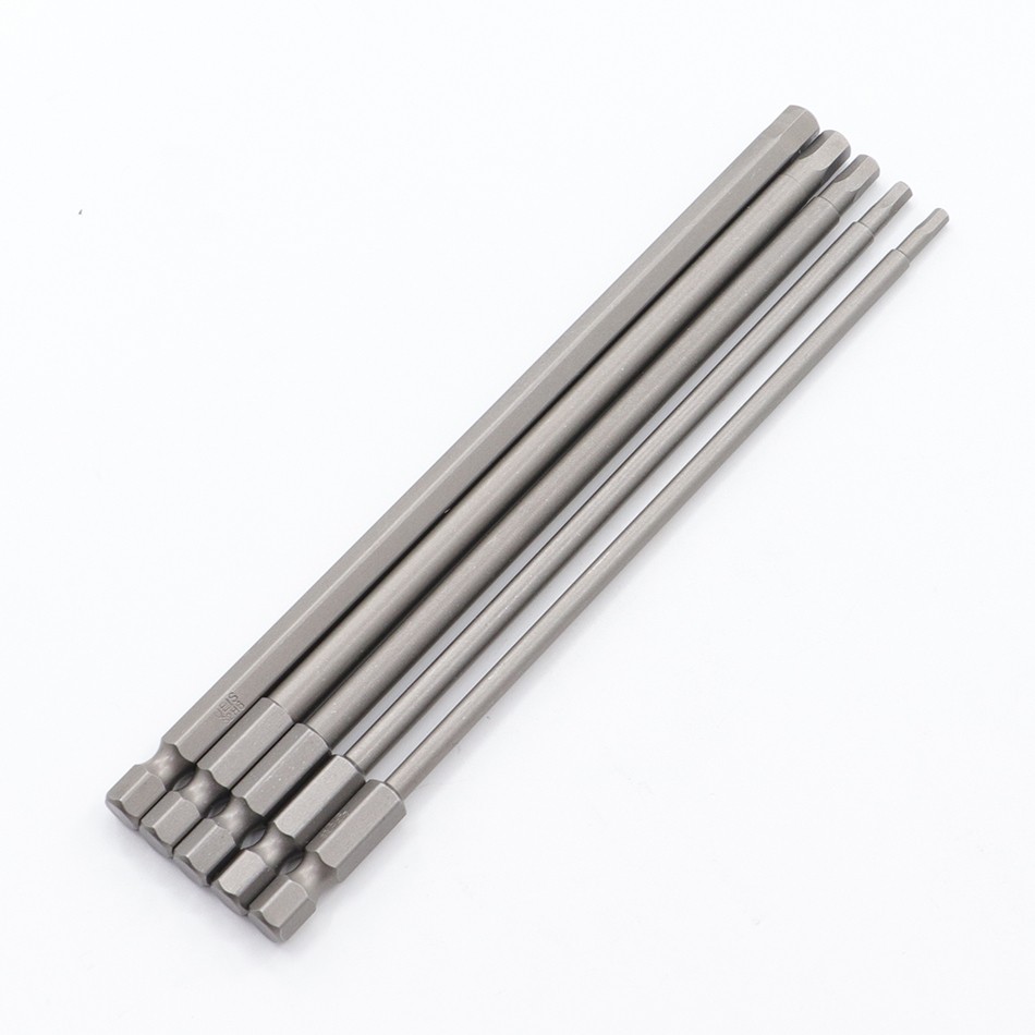 150mm/200mm Hex Head Allen Wrench Drill Bits Set Long Allen Screwdriver Bit Tips Magnetic Hex Key Screwdriver Socket Bit Set