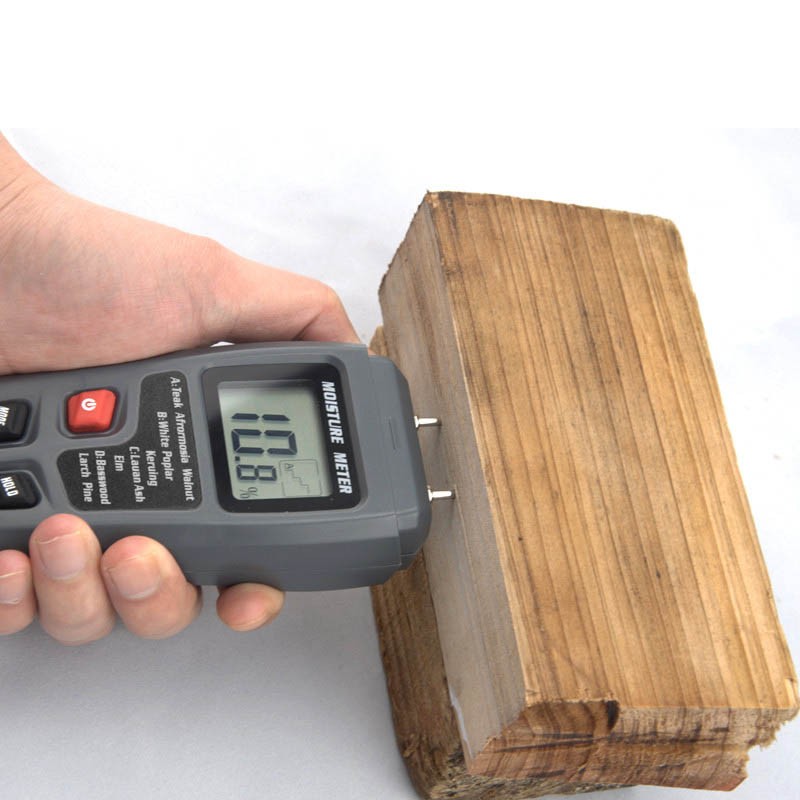 EMT01 0-99.9% Digital Wood Moisture Meter Wood Moisture Meter Hygrometer Wood Moisture Detector Large LCD Display