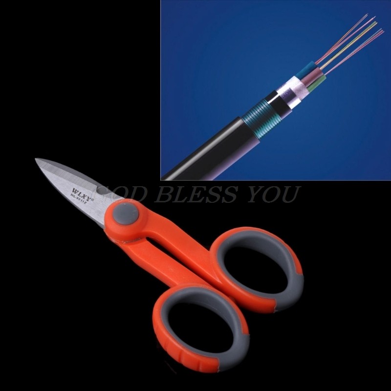 Kevlar Fiber Optic Scissors Splicing Tool 1pc Set Fiber Optic Strippers Hand Tools Drop Shipping