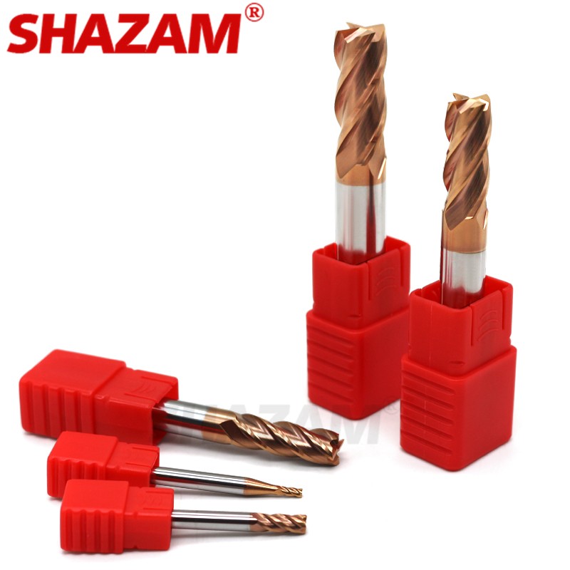 Milling Cutter Alloy Coating Tungsten Steel CNC Tool Maching Hrc55 Endmill SHAZAM Top Milling Cutter Tool Kit Milling Machine