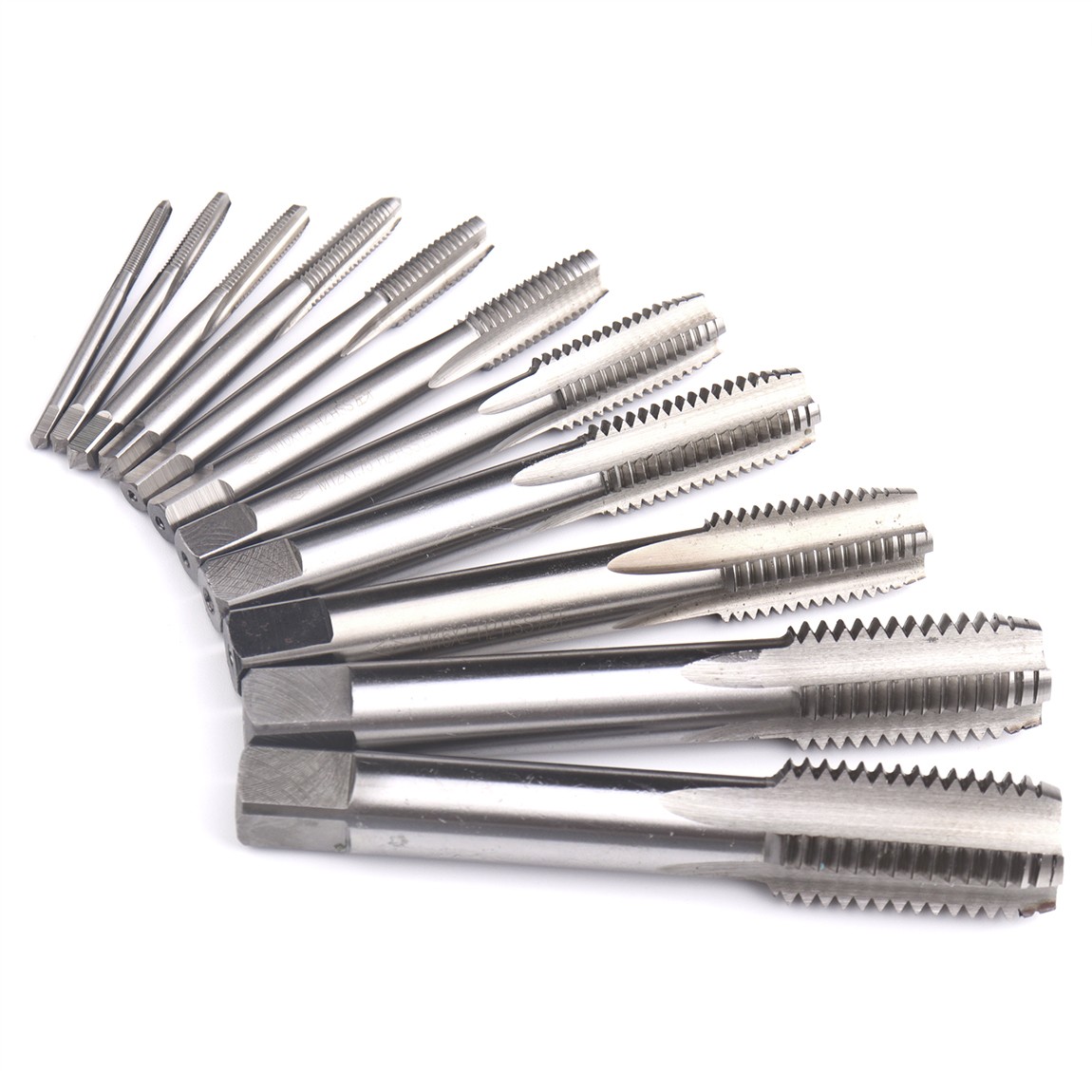 HSS6542 Left Hand Screw Tap M3 M4 M5 M6 M8 M10 M12 M14 M16 M18 M20 Metric Tap Hand Straight Flute Screw Thread Tap Drill Bit