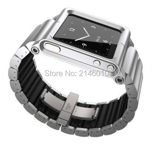 Aluminum-plastic Rigid Multi-Touch Wrist Watch Band Kit Strap Bracelet for iPod Nano 6 6th