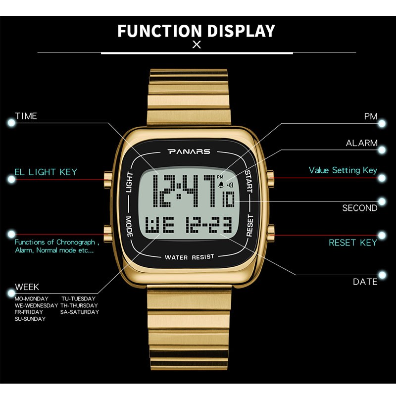 Chronograph Countdown Digital Watch Men Fashion Outdoor Sports Wristwatch Men Alarm Clock Waterproof Top Brand SYNOKE