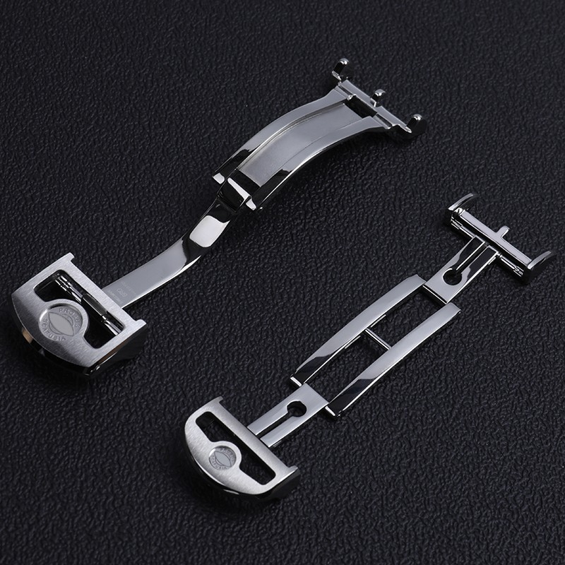 316L Stainless Steel 18mm Deploying Watch Buckle For IWC Large Pilot Spitfire Leather Watchband Folding Pin Clasp Tools