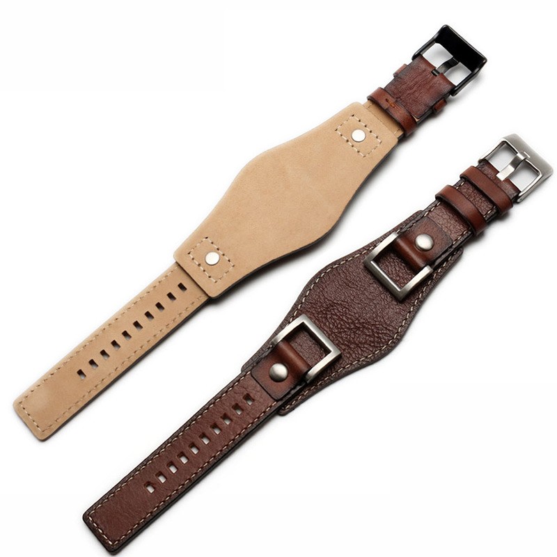 Genuine leather for Fossil JR1157 watch band accessories vintage style strap with high quantity stainless steel joint 24mm