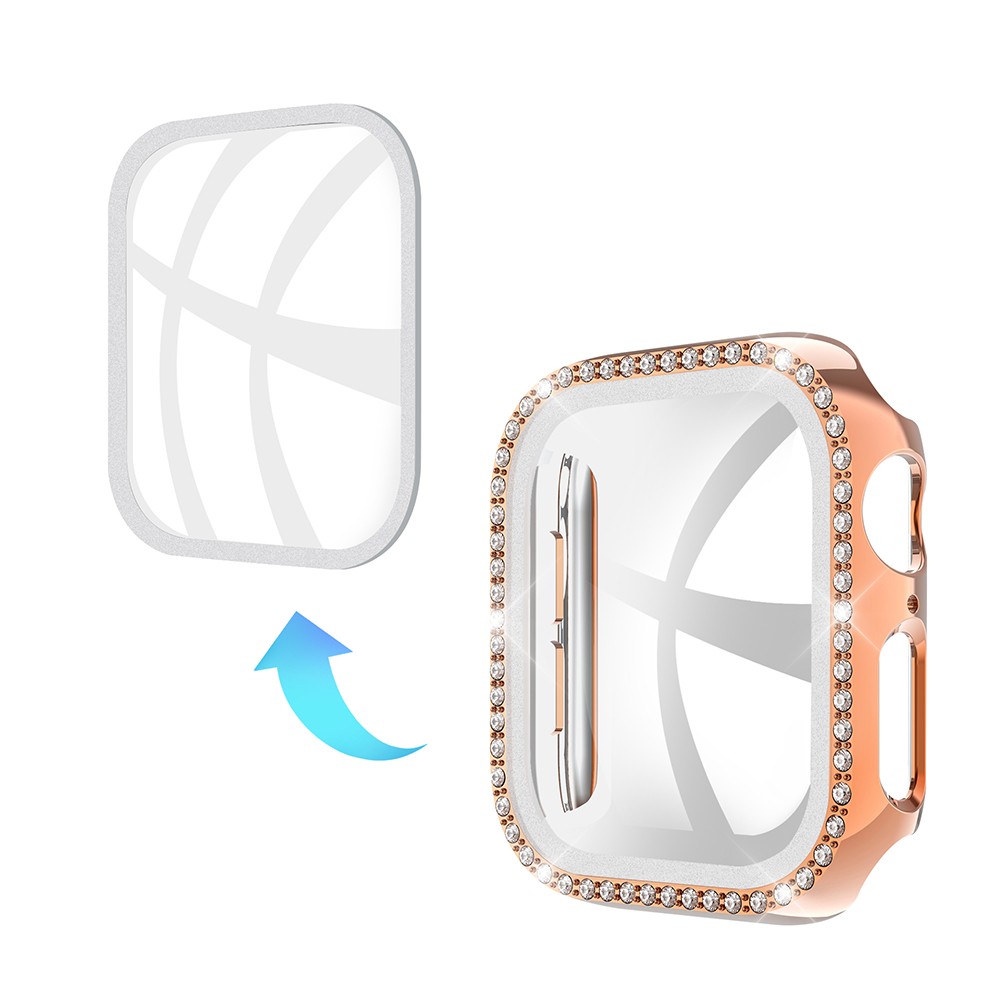 Glitter Tempered Glass Screen Protector for iwatch Apple Watch Series 6 5 4 3 2 1 44mm 40mm 42mm 38mm Protective Film Protection