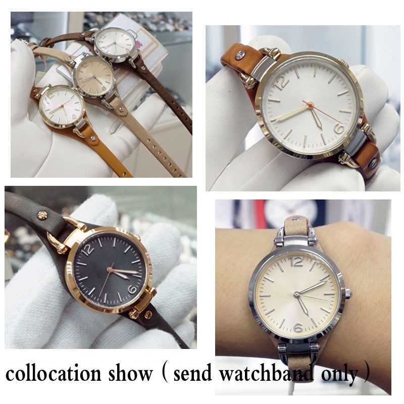 Women's Genuine Leather Watch Band Small Bracelet Elegant High Quality For Fossil ES3077 ES2830 ES3262 ES3060