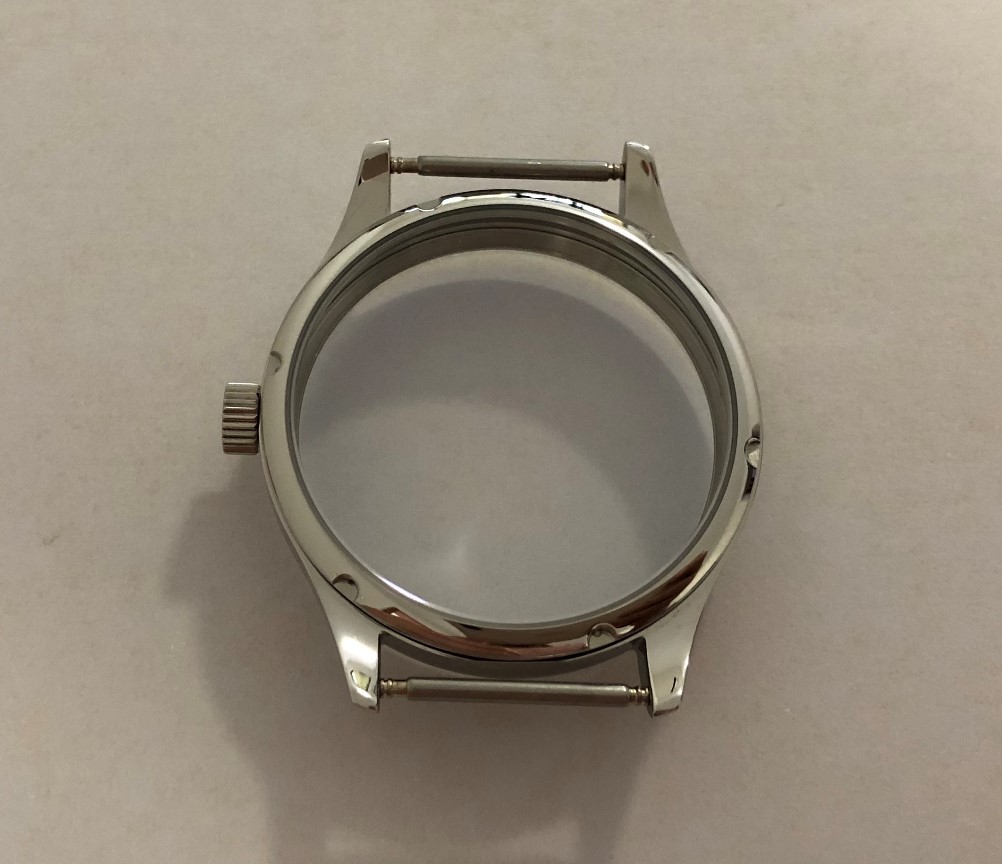 41mm sapphire crystal or mineral glass 316L stainless steel watch case fit ETA6497/6498 mechanical movement men's watch 3-8