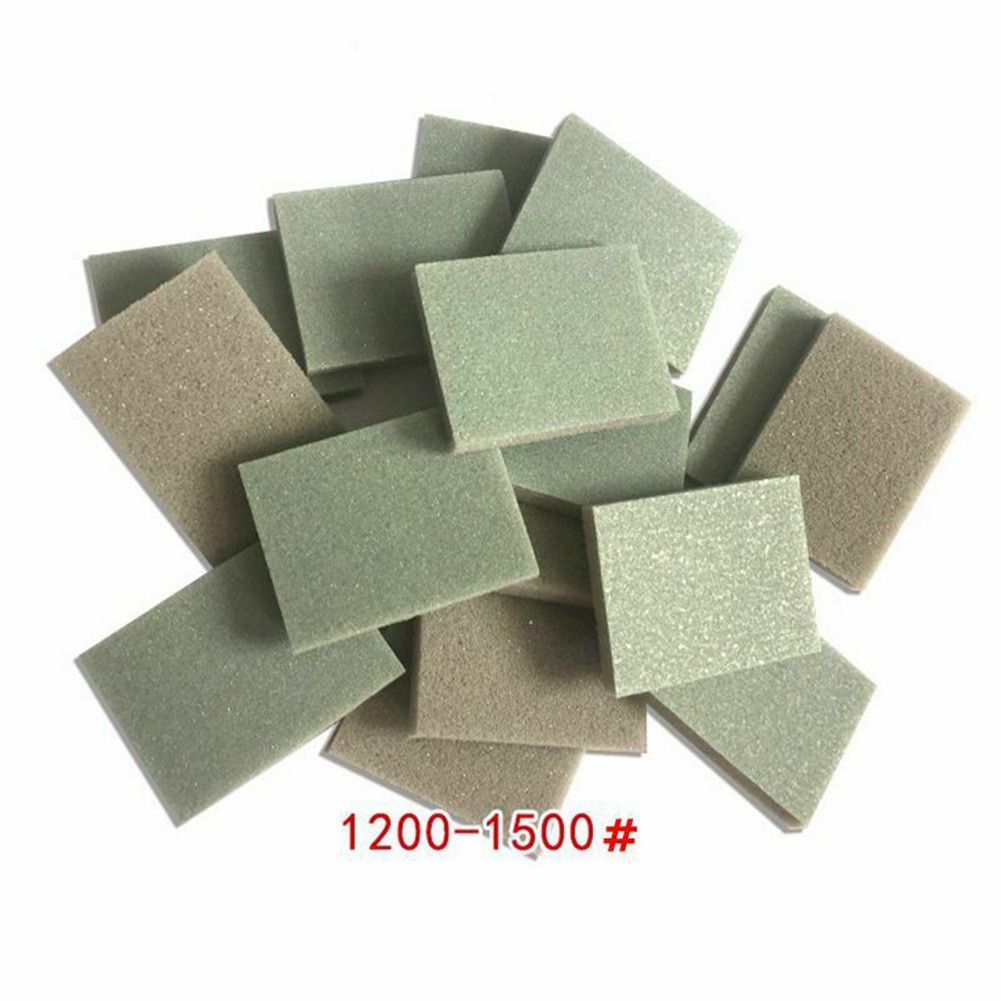 Grit 300 400 800 Sandpaper Set Wall Grinding Sponge Block Sand Sandpaper Craft Model Paint Polished Sand Brick Kitchen Cleaner