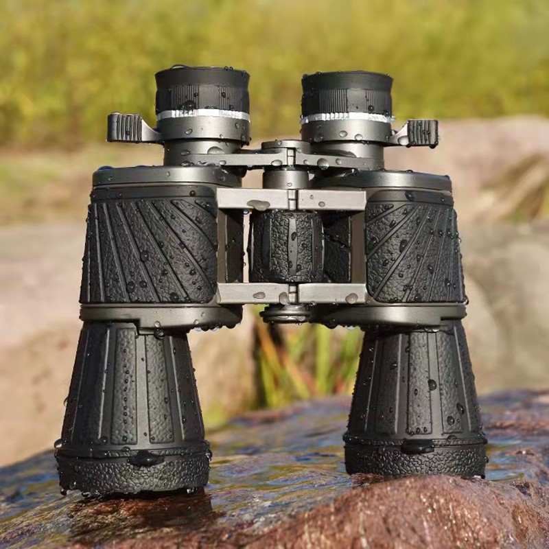 HD 10X50 Powerful Binoculars Long Range Telescope Zoom Metal BAK4 High Magnification Professional Monocular for Hunting Tourism