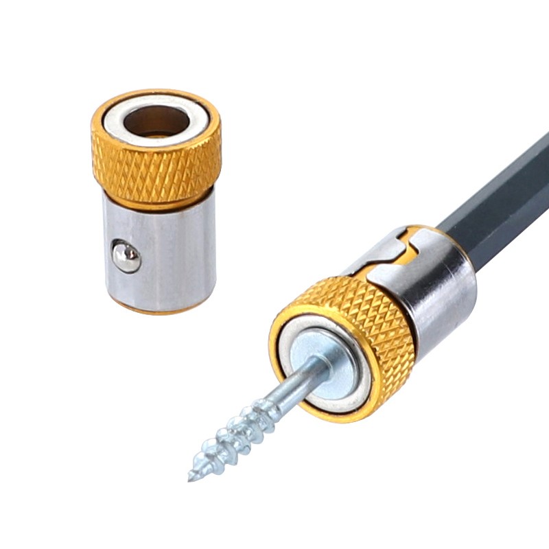 Screwdriver Power Bit Screw Magnetic Ring Bracket Metal Screwdriver Head Holder Locator Anti Corrosion Drill Bit Magnetic Ring