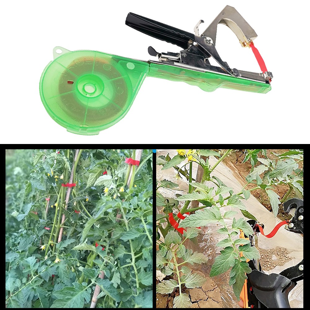 Garden Plant Tapetool Tapner Tape + 10 Rolls Tape Set for Flower Vegetable Grape Tomato Cucumber