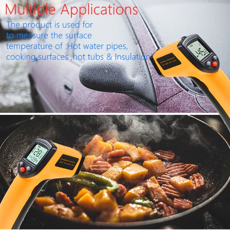 GM320 Non-Contact Laser -50~400℃ Infrared Thermometer Infrared Heat Infrared Laser Temperature Meter Industrial Thermometer Point Gun 42%