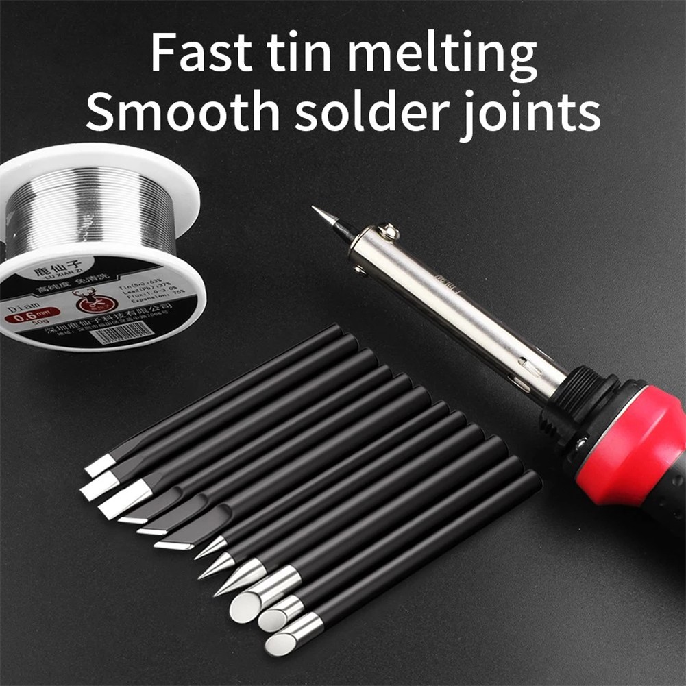 1pc Pure Copper Soldering Iron Tip Lead-Free Soldering Tips Soldering Head BGA Soldering Tools Brand Iron 0/40/60W B C D K