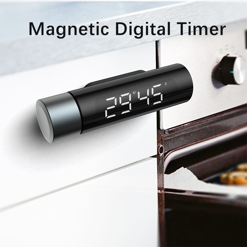 LED Counter Alarm Reminder Magnetic Digital Timer Manual Electronic Countdown Timer For Kitchen Cooking Shower Study Stopwatch