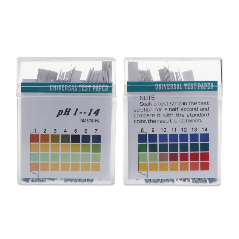 Dropshipping 100 Strips 1-14 PH Indicator Acid Alkaline Paper Water Saliva Test Kit