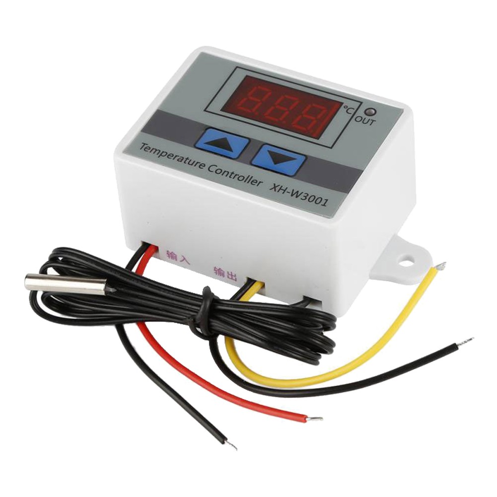12/24/220V Microcomputer Thermostat Digital Temperature Control Switch Thermometer Thermostat Regulator With Probe -50~110°C