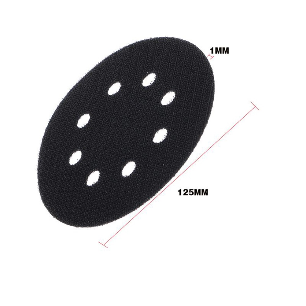 5 inch 8 hole interface pad protection backing pad hook and loop for sanding pads hook and loop sanding disc thin sponge interface pad