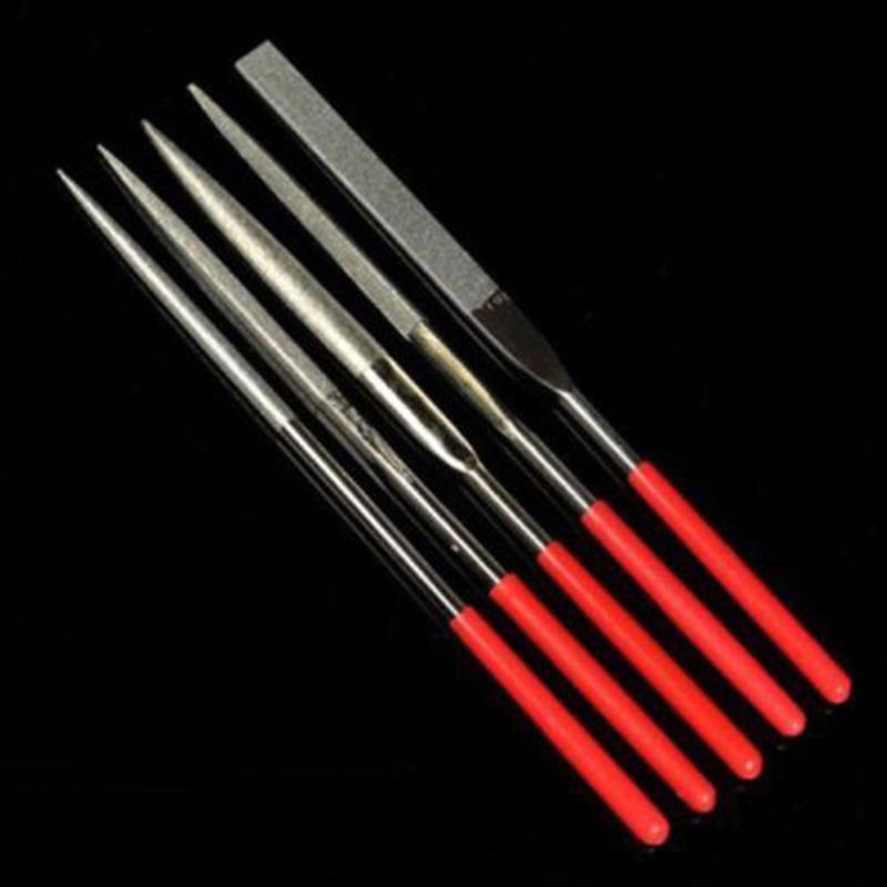 5pcs Metal Mini Needle File Set Hand Tools Ceramic Crafts DIY Wood Throne Needle File Jewelry Polishing Carving Hand Tool Set