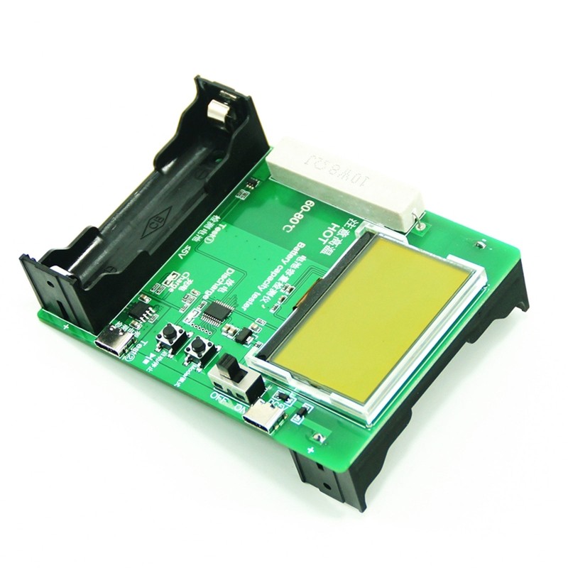 18650 LCD Display Battery Capacity Tester Battery Power Detector Module With Charging Function Type-C Port