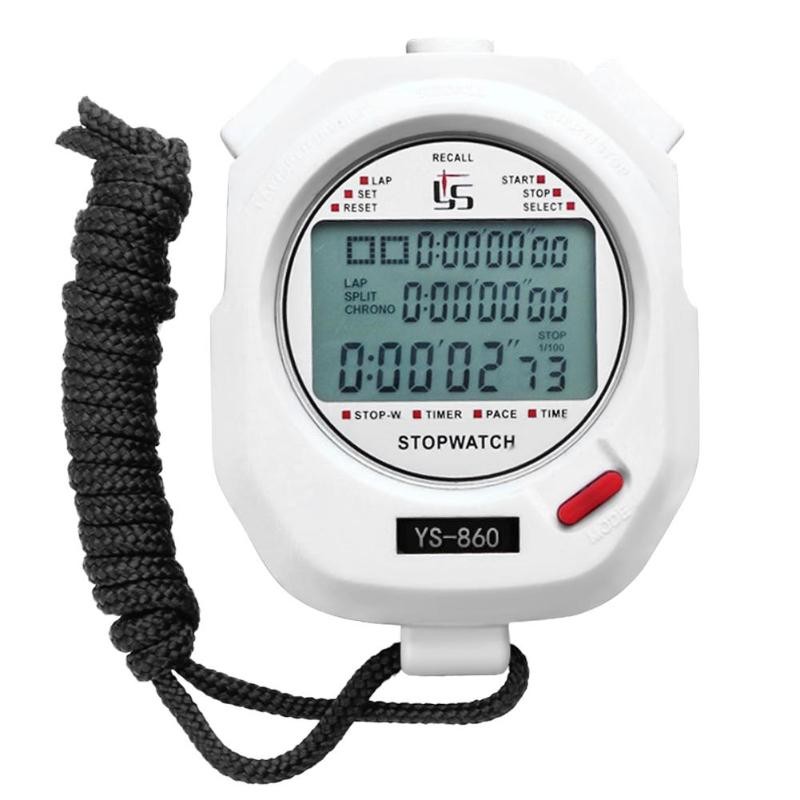 Professional digital stopwatch timer multifunctional portable training timer portable outdoor sports running stopwatch chronograph