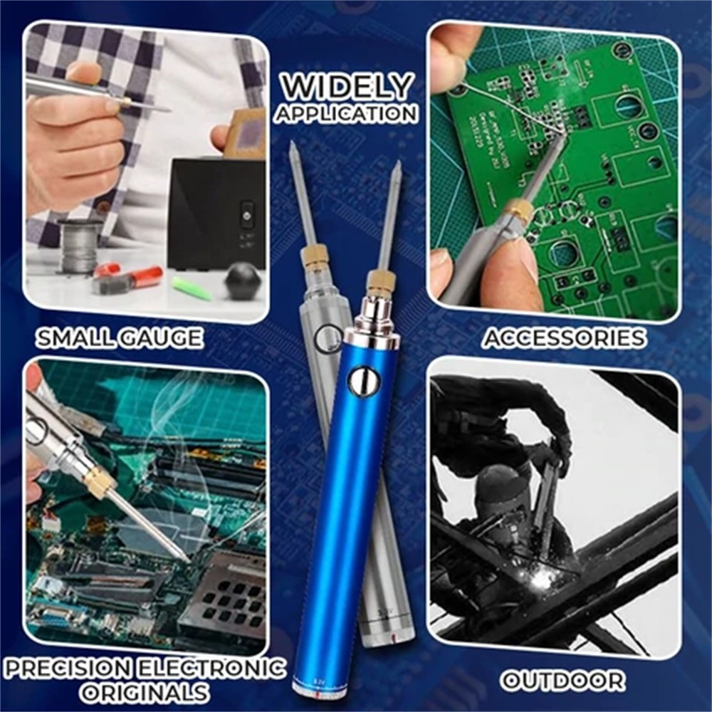 510 Interface Soldering Iron Mini USB Charging Precision Soldering Tool Portable Battery Powered Soldering Iron Tip Jewelry Repair 5V