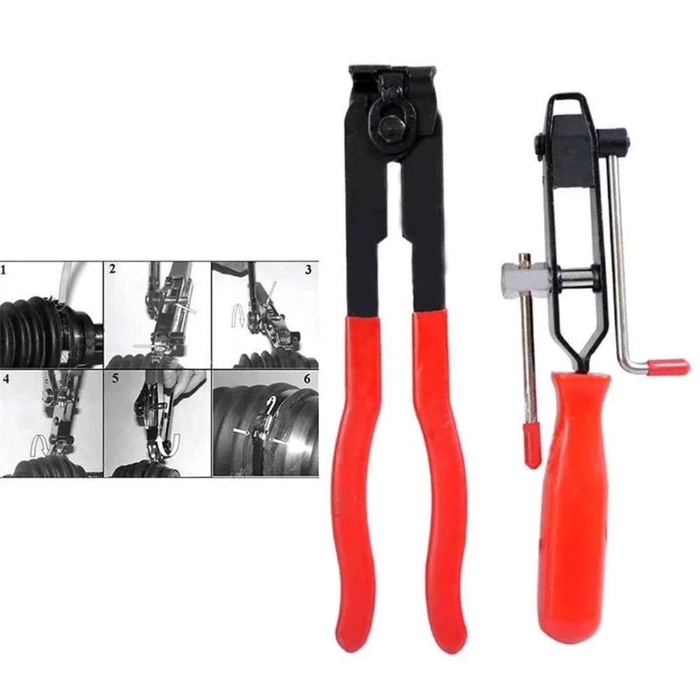 2pcs CV Joint Starter Clamp Pliers Multifunctional Band Banding Tool Hand Auto Tool General Joint Clamps Pliers Car Banding Tool