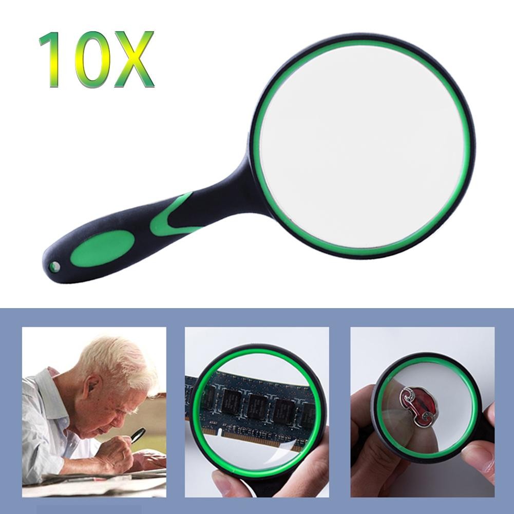 Portable 10X Handy Magnifier Magnifying Glass for Antique Jade Jewelry