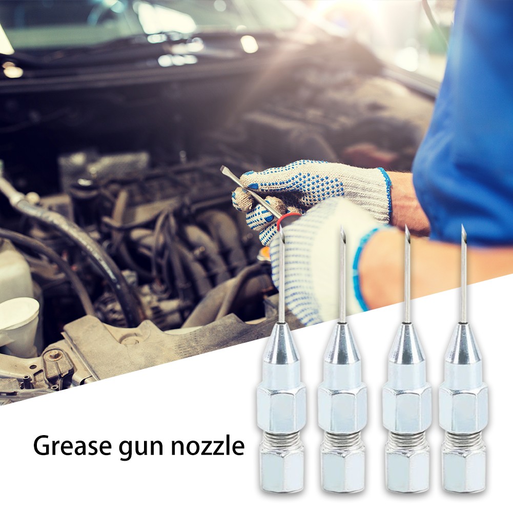 2/4/5pcs Grease Gun Needle Tip of the Mouth Needle Grease Tool Accessories Grease Nozzle Adapter Repair Tool Dropshipping