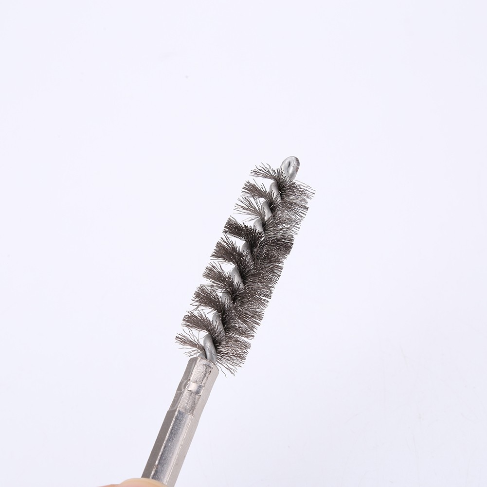 2pcs Stainless Steel Copper Wire Car Cleaning Steel Brush Machine Toothbrush Rust Scrub Removal Cleaning Tools With Drill