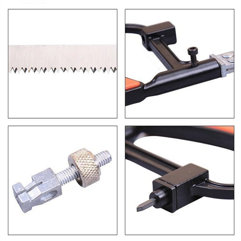 HILIXUN Multifunction Magic Saw Curve Saw Bow Frame Saw Blade Household DIY Woodworking Saw Manual Saw Household Hacksaw