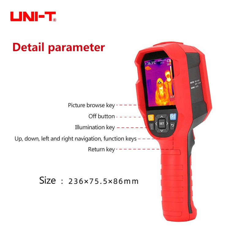 UNI-T UTi85A UTi260B Infrared Thermal Imager -15~550°C Industrial Thermal Imaging Camera Handheld USB Infrared Thermometer Hunt Inspection Automotive Electrical Pipeline Temperature Check