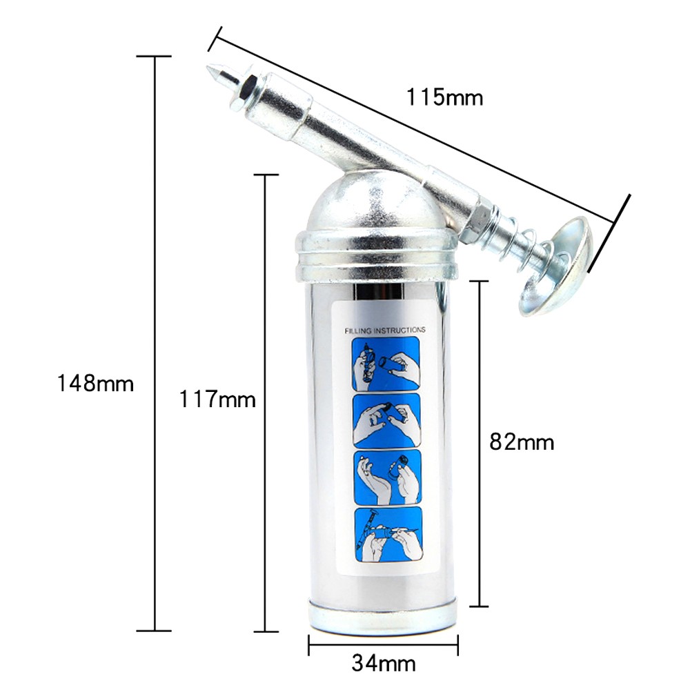 HS-80CC 80cc سعة الضغط الويلر 1000PSI الناتج ضغط آلة الشحوم الصغيرة سبائك الزنك المحمولة ارتفاع ضغط الويلر