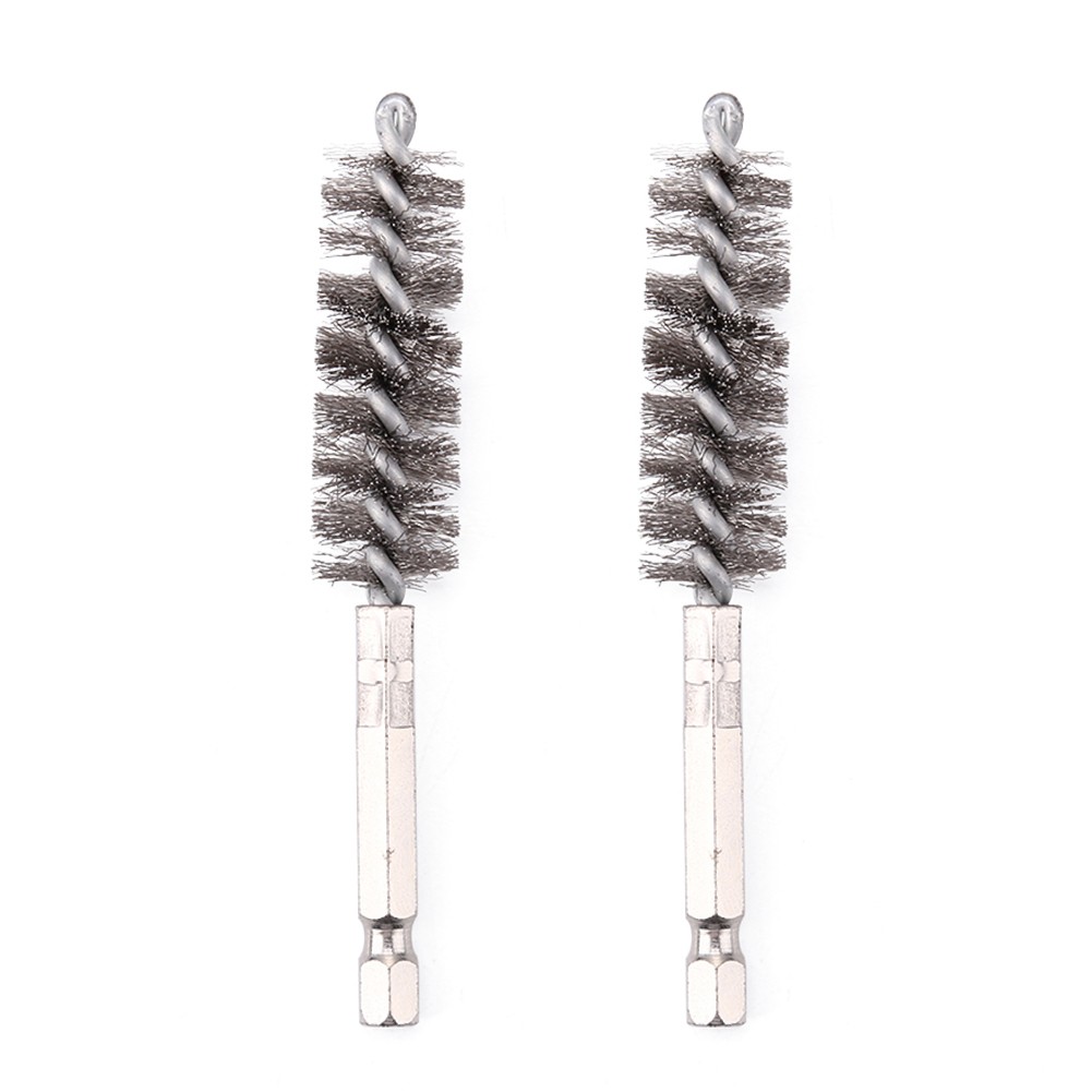 2pcs Car Cleaning Steel Wire Brush for Drill Driver Power Driver Paint/Rust Remover Cleaning Polishing Grinding for Machinery